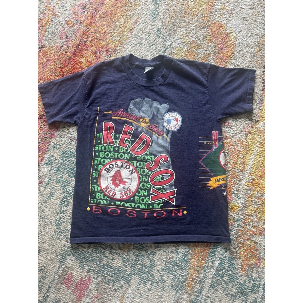 Vintage 90s Salem Boston‎ Red Sox "Around the Horn" Graphic T-Shirt Size large